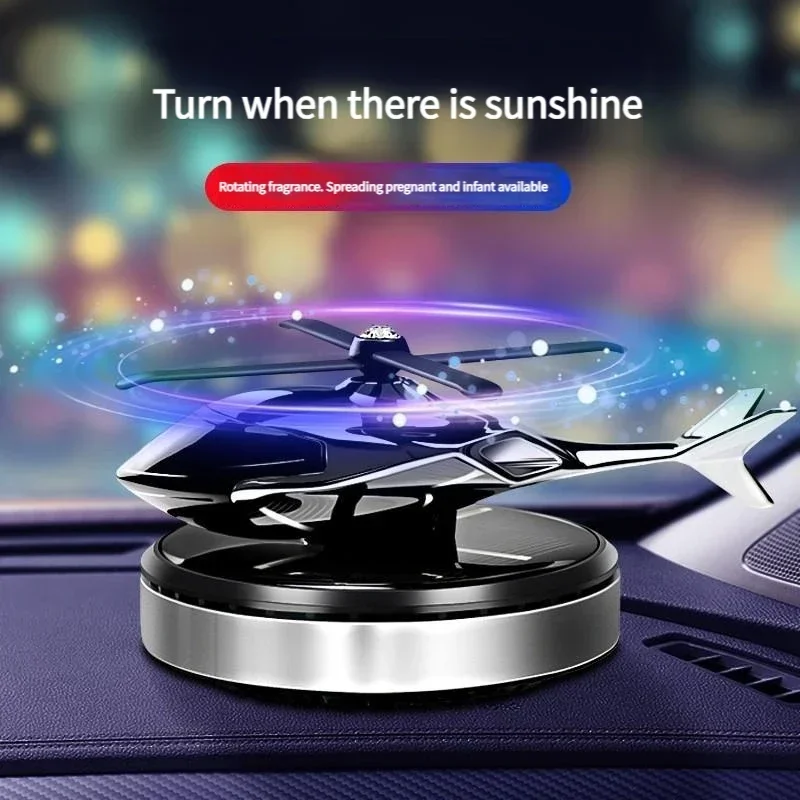 Vape Decoration - Car Air Solar Helicopter Decoration Alloy